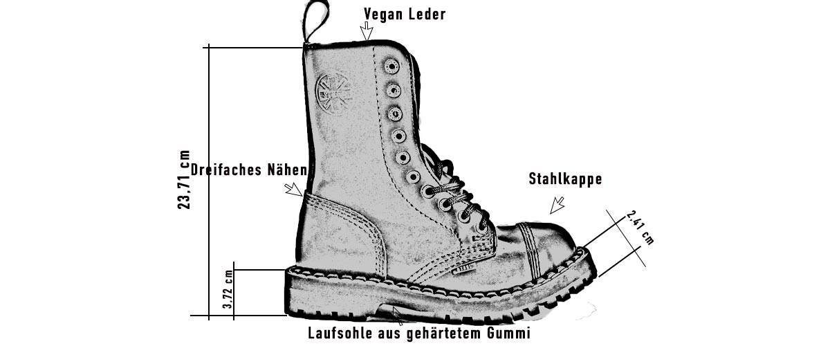 Vegan Stiefel Steel