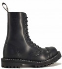 Steel Stiefel 10 Loch Schwarz Vegan
