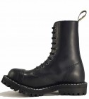 Steel Stiefel 10 Loch Schwarz Vegan