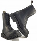 Steel Stiefel 10 Loch Schwarz Vegan