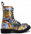 Steel Stiefel 10 Loch Graffiti