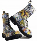 Steel Stiefel 10 Loch Graffiti