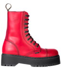 Steel Stiefel 10 Loch Rot Alessia