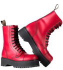 Steel Stiefel 10 Loch Rot Alessia