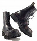 Steel Stiefel 10 Loch UK Flagge Rub Off