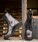 Steel Stiefel 10 Loch UK Flagge Rub Off