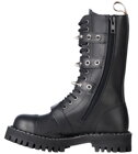 Steel Stiefel 15 Loch Schwarz Mit 4 Schnallen Pyramid 