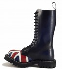 Steel Stiefel 15 Loch Britische Flagge