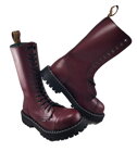 Steel Stiefel 15 Loch Burgunder 
