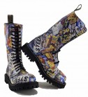 Steel Stiefel 15 Loch  Graffiti