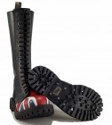 Steel Stiefel 20 Loch Britische Flagge