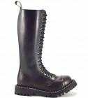 Steel Stiefel 20 Loch Burgunder Rub Off