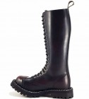 Steel Stiefel 20 Loch Burgunder Rub Off