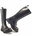 Steel Stiefel 20 Loch Burgunder Rub Off