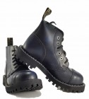 Steel Stiefel 6 Loch Blau Rub Off