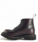 Steel Stiefel 6 Loch Burgunder Rub Off