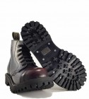 Steel Stiefel 6 Loch Burgunder Rub Off