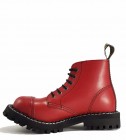 Steel Stiefel 6 Loch Rot