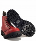 Steel Stiefel 6 Loch Rot