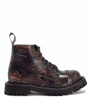 Steel Stiefel 6 Loch UK Flagge Rub Off