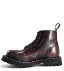Steel Stiefel 6 Loch UK Flagge Rub Off