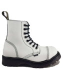 Steel Stiefel 8 Loch Weiss Air Big Eye
