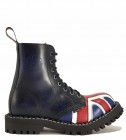 Steel Stiefel 8 Loch Britische Flagge