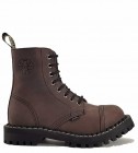 Steel Stiefel 8 Loch Braun