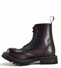 Steel Stiefel 8 Loch Burgunder Rub Off