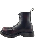 Steel Stiefel 8 Loch Burgunder Rub Off Air