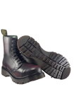 Steel Stiefel 8 Loch Burgunder Rub Off Air
