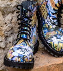 Steel Stiefel 8 Loch Graffiti