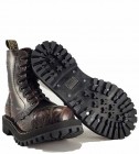 Steel Stiefel 8 Loch UK Flagge Rub Off