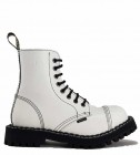 Steel Stiefel 8 Loch Weiß