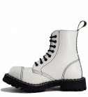 Steel Stiefel 8 Loch Weiß