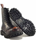 Steel Stiefel 10 Loch Orange Rub Off