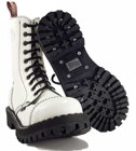 Steel Stiefel 10 Loch Weiß