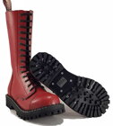 Steel Stiefel 15 Loch Rot