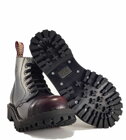 Steel Stiefel 6 Loch Burgunder Rub Off