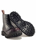 Steel Stiefel 8 Loch Burgunder Rub Off
