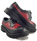 Steel Schuhe 4 Loch Alcapone Schwarz Rot