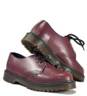 Steel Schuhe 3 Loch Burgunder No Cap