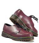 Steel Schuhe 3 Loch Burgunder No Cap