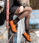 Steel Schuhe 3 Loch Orange