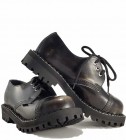 Steel Schuhe 3 Loch Weiß Rub Off