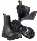 Steel Stiefel 10 Loch Schwarz Warme