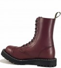 Steel Stiefel 10 Loch Burgunder Warme