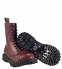 Steel Stiefel 10 Loch Burgunder Warme