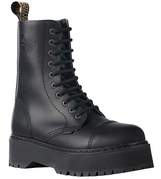 Steel Stiefel 10 Loch Schwarz Alessia