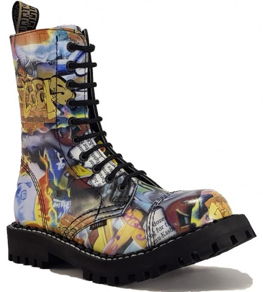 Steel Stiefel 10 Loch Graffiti